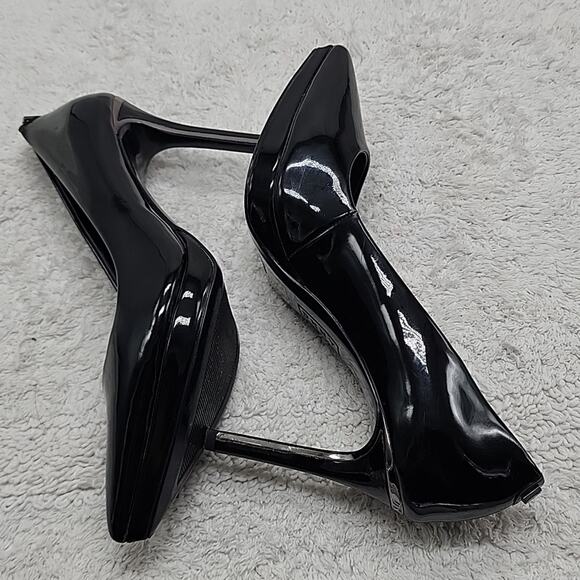 DKNY LEXIE POINTED TOE CLASSIC PUMP BLACK PATENT LEATHER LADIES SIZE 6 GUC - Picture 12 of 16